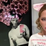 Kate Beckinsale Instagram - I love love this piece “Song of the siren” by @stu_art_forrester I got from @eastartgallery.london 💕💕💕💕 clever clever