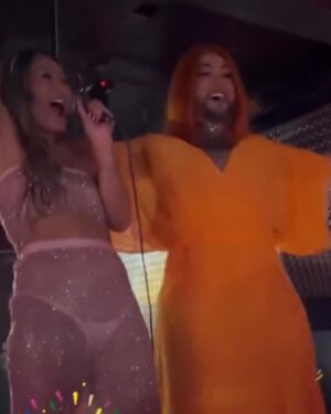 Kate Maxx Instagram - What a way to bring in the new year! It was my absolute pleasure to MC & host the legendary @studio_plur NYE GALA. Thank you so much for being such a sexy and amazing audience and of course to @scottykruz for inviting me to bring in the new year with PLUR. Peace, love, unity & respect ❤️ cheers to a new year of letting our freak flags flyyy
