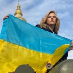 Katheryn Winnick Instagram - Proud to be back in Ukraine. Slava Ukraini! 🇺🇦 Kyiv, Ukraine