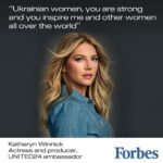 Katheryn Winnick Instagram - Ukrainian women are the real warriors. Forbes article just released, where I give my own interpretation of the modern concept of female leadership.