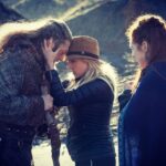 Katheryn Winnick Instagram - Kiss? Nah.. too modern.. Head butt? Behind the scenes of discovering a Viking way to greet your loved one. 🎬 #Director #tomorrow. @edgeratedr Wicklow, Ireland