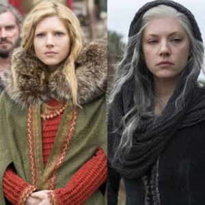 Katheryn Winnick Instagram - Lagertha throughout the  years. -  Season 1 vs Season 6