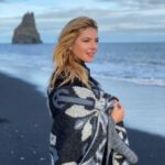 Katheryn Winnick Instagram - Wrapped up Iceland’s magic at the Black Sand Beach. 💫 Reynisfjara Black Sand Beach, Iceland