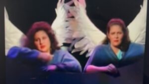 Kathy Najimy Instagram - Sitting with my young, smart friend Jonah - telling him about “The Kathy and Mo Show” from circa the late 80s! We found this—the opening piece of our first HBO special of 2: “The Kathy And Mo Show: Parallel Lives,” then the sequel: “The Dark Side.” Enjoy!