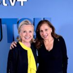 Kathy Najimy Instagram - Loving the new #Gutsy series. Thrilled to celebrate hillaryclinton and Chelsea Clinton w/@billclinton w/ @thedanband at the afterparty. watch the 8 part doc-series on @appletvPlus- I looooved it.