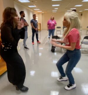 Kathy Najimy Instagram - Happy birthday to this one - My warm, authentic, talented, loyal, funny friend and sister wife @kchenoweth - Joined at the hip for over 30 years. 
Congratulations angel cake … I love you.