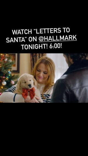 Katie Leclerc Instagram - Catch this cutie on @hallmarkchannel tonight at 6/5c! I can’t wait for you to all see “Letters To Santa” - @rafaeldlf is pretty cute too! 🥰😍😂