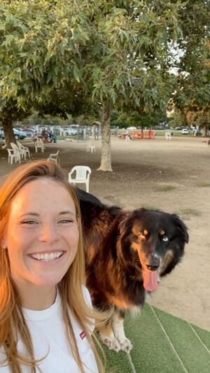 Katie Leclerc Instagram - When I have questions about Joey’s health and wellness, I get my advice from licensed vet techs in real time with PETconnect by IAMS™! #ad 🐶 It could not be easier to use, and we love how accessible it is for everyone, especially since it is 100% FREE. Visit the link in my bio to give it a try yourself, your furry friend will thank you! 🐱🐾 @iams