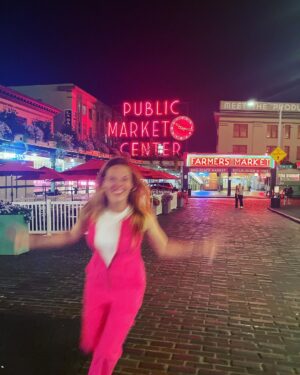 Katie Leclerc Instagram - At Pike Place we wear pink