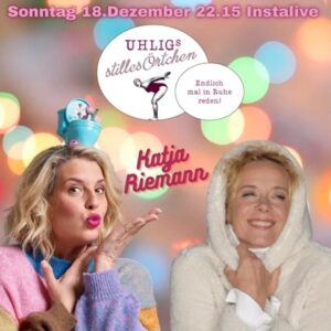 Katja Riemann Instagram - Uhligs stilles Örtchen – mit @katjariemann 😍
Endlich mal in Ruhe reden!
Am Sonntag, den 18. Dezember um 22.15 Uhr kommt sie zu mir...auf‘s stille Örtchen!
Ich freue mich schon! 🤗 

Foto Katja📸 ©: Sabine Wiedenhofer
Foto Elena 📸 ©: @mirjam_knickriem 

#uhligsstillesörtchen #elenauhlig #katjariemann #endlichmalinruhereden