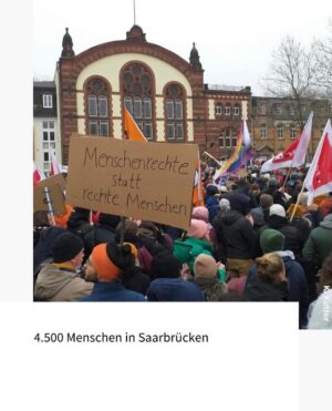 Katja Riemann Instagram - Repost von @correctiv_org 
Es ist erleichternd, diese Bilder zu sehen, und dass schnell und entschieden soviele Menschen aus offensichtlich unterschiedlichen Generationen sich zusammenfanden an so vielen Orten. Dank an all jene, die proaktiv und zügig dies organisierten, überall. 
Ich bin derzeit nicht in Deutschland, werde euch unterstützen, sowie zurück. Bis dahin winke ich euch zu und bin dankbar, dass man in diesem Land verstanden hat, dass WIR die Demokratie sind. Was für ein gutes Zeichen auch in die Welt….