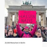 Katja Riemann Instagram - Repost von @correctiv_org Es ist erleichternd, diese Bilder zu sehen, und dass schnell und entschieden soviele Menschen aus offensichtlich unterschiedlichen Generationen sich zusammenfanden an so vielen Orten. Dank an all jene, die proaktiv und zügig dies organisierten, überall. Ich bin derzeit nicht in Deutschland, werde euch unterstützen, sowie zurück. Bis dahin winke ich euch zu und bin dankbar, dass man in diesem Land verstanden hat, dass WIR die Demokratie sind. Was für ein gutes Zeichen auch in die Welt…. Allemagne