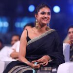 Keerthy Suresh Instagram - An amazing night with some amazing people! 🖤 Can’t wait for the release! #MAAMANNAN #AudioLaunch #Candids