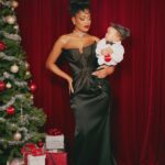 Keke Palmer Instagram - Happy Holidays! From my family, to yours 🫶🏾 .. He wouldn’t let me tuck his shirt in. And whatever he says goes 🙄🥹