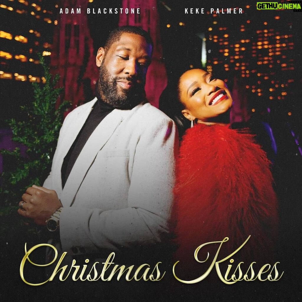 Keke Palmer Instagram - THE PEOPLE BEEN WANTING THAT HOLIDAY BOP, and well…. Me and @ADAMBLACKSTONE DELIVERED!!! Go download & stream #CHRISTMASKISSES 🎄💋 Available now on all digital outlets!!! Link in bio 🎶 #AdamBlackstone #KekePalmer #ChristmasKisses #NewMusic #BBE #AMG #Empire #CHRISTMAS #LEGACY 📸 | @bycestlazee 🖼️ | @iameyephotos