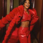 Kelly Rowland Instagram - Faux Fur♥️not faux Love!!!! Day 3 #meaculpa
