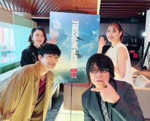 Kenjiro Tsuda Instagram - 『ミッション：インポッシブル／デッドレコニング PART ONE』

大ヒット公開記念舞台挨拶に吹替声優陣 #森川智之 さん、#広瀬アリス さん、 #園崎未恵 さんと共に #津田健次郎 も登壇させて頂きました。
短い時間でしたが、とても楽しき時間になりました。

#ミッションインポッシブル