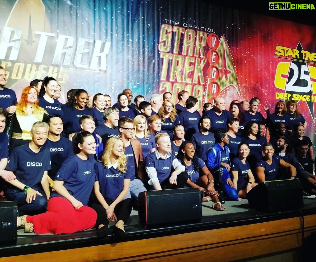 Kenneth Mitchell Instagram - The Mirror Universe {scroll} The best of times at #STLV this weekend. Thank you @creationent @startrek & @startrekcbs for hosting a magical event, highlighted by Picard’s return, the infectious fans and the gracious Star Trek family. LOVE THESE PEEPS. Oh... the first KOL COSPLAY.... SAY WHAT!?!? 💙 #StarTrek #StarTrekDiscovery & beyond. (Mirror Mirror photo credit by Odo, entitled ‘Deep Space Disco’) Las Vegas, Nevada