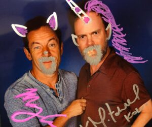 Kenneth Mitchell Instagram - The Mirror Universe {scroll} The best of times at #STLV this weekend. Thank you @creationent  @startrek & @startrekcbs for hosting a magical event, highlighted by Picard’s return, the infectious fans and the gracious Star Trek family. LOVE THESE PEEPS. Oh... the first KOL COSPLAY.... SAY WHAT!?!? 💙 #StarTrek #StarTrekDiscovery & beyond. (Mirror Mirror photo credit by Odo, entitled ‘Deep Space Disco’)