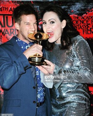 Kenneth Mitchell Instagram - Thanks for a great evening @thesaturnawards ...These kooky Klingons had a blast! #StarTrekDiscovery #saturnawards 🖖🏽🤖👾