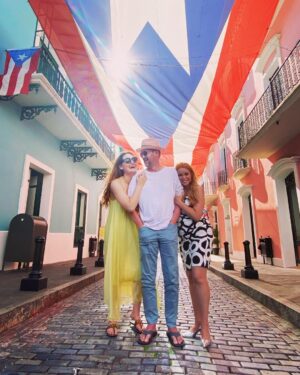 Kenneth Mitchell Instagram - The beautiful streets of Puerto Rico with my dear supportive friends that hold me up and make my heart smile. 🌺 @startrekthecruise #StarTrekFamily