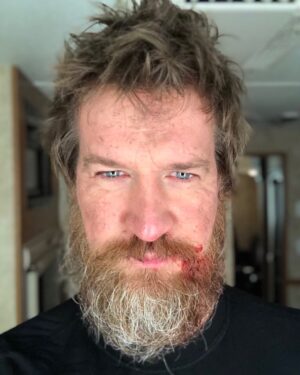 Kenneth Mitchell Instagram - This is 45. I kinda let myself go. Ha. Each day this year was a gift... culminating into one gnarly journey. I am grateful for my mother giving birth to me. I am grateful for my community of friends. I am grateful for this life. I am constantly reminded to enjoy the journey, the process, the hardships, the mistakes, the challenges and not worry so much about the end result. Still living my dream. I'm coming for you 46. Thank you for all the birthday love. My heart. And crazy beard. SEE