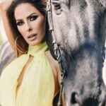 Kerri Kasem Instagram - Saying goodbye to Hielke fan de Gareladen the majestic Friesian. This magnificent horse was such a beautiful part of my life. Starting in 2010, Hielke was the first horse I ever did a photo shoot with. He was such a good boy, putting up with all the big dresses, including a 30 foot train from a wedding gown. Nothing scared him and he was a gentle giant. Then again in 2021 he posed like the regal war horse that he was for the cover of a magazine. Hielke was such a good boy allowing me to climb all over him and ride him with these massive gowns. Thank you to his beautiful care taker and the one who loved him the most, Shari Mahaffey @friesiansm for sharing him with me and the world! (She is the beautiful redhead at the end of the video.) How apropos; the last picture is of them both riding off into the sunset. ♥️ We love you Hielke! . . . Felix Kunze photographer for the 2010 pictures and video. @nathanaellehottois and @fashionweekstudioofficial for the amazing wedding gown and suit in the 2010 shoot. . For the 2021 shoot @arezoojalali_photography for @stylecruze Black and yellow dress by @stello Make-up by @makeupnadiya.ca