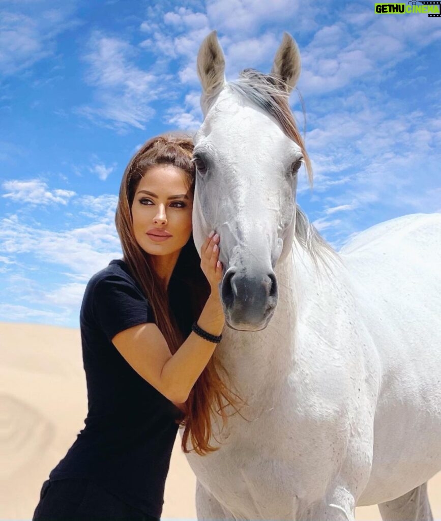 Kerri Kasem Instagram - MOROCCO! 🇲🇦 One of my most favorite places on earth! I can honestly say that @yassine_cavalier has some of the most amazing horses I have ever been around. He is a true horse whisperer. 🐴❤ For the people who have signed up for the Morocco trip… We are going to have a magical time! ✨ @my_cavago #Morocco #HorsebackRiding #gameofthronestour #Beach