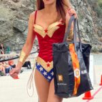 Kerri Kasem Instagram - Halloween is so much fun, it’s scary! 😂 In the spirit of Halloween, I decided to dress up like Wonder Woman and do a few bungee jumps with @bungeeamerica!!! Every year, Bungee America, at the Bridge to Nowhere, does an awesome costume contest! TY @angeliquefawcette, @garrett.thomson, @rectifyfilm for all the fun and footage! THANK YOU to the whole team at Bungee America with a special thanks to Alex!!! Music by one of my most favorite bands: @kingsizetheband 💛 #Bungee #Halloween #ExtremeSports #BridgeJump