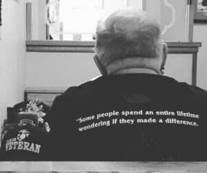 Kerry Condon Instagram - Two marine veterans in Albuquerque talking about their lives. ❤️