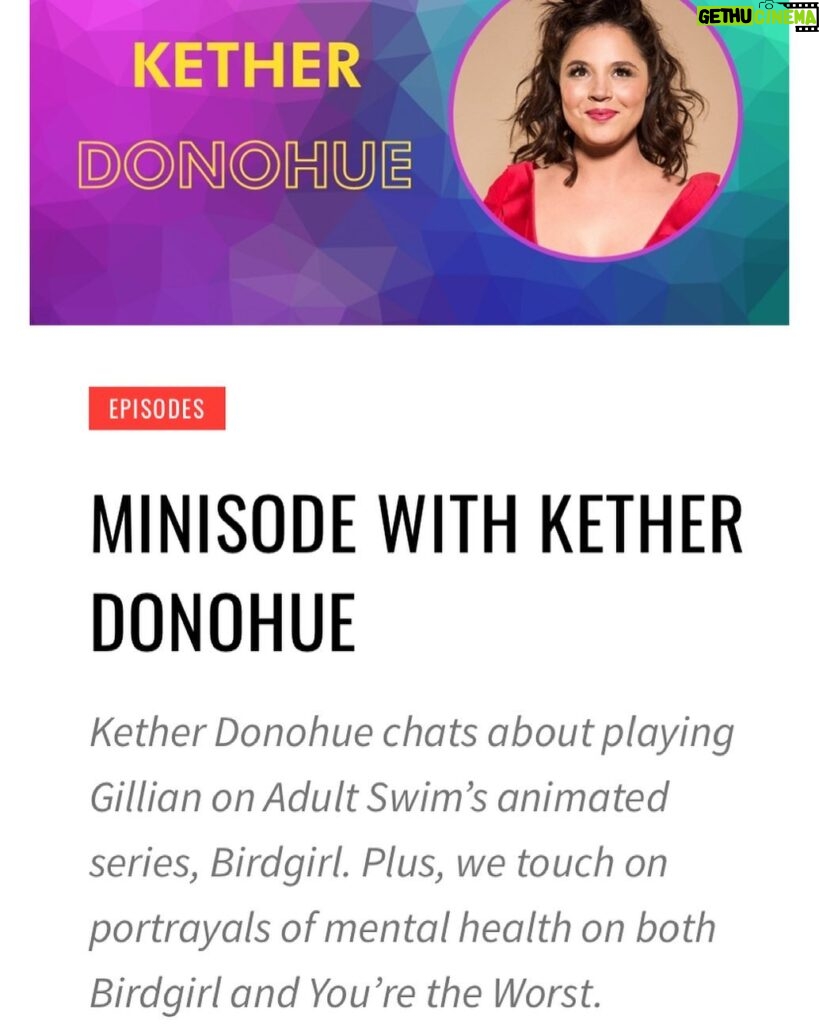 Kether Donohue Instagram - Had sooo much fun on @femtvpodcast with Melissa Girimonte @televixenmel! ❤️ Link to listen in stories and avail on @applepodcasts