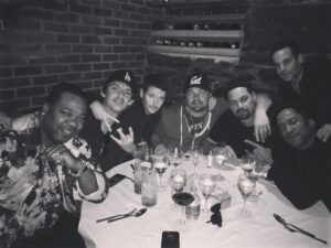 Kevin Connolly Instagram - Happy birthday @qtiptheabstract with @lukashaas @vincentlaresca @leonardodicaprio, Busta and Bert!!!!