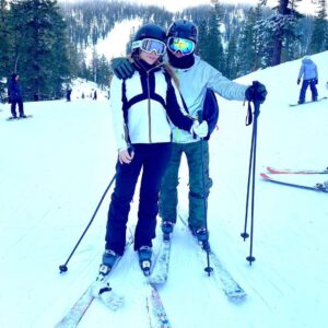 Kevin Connolly Instagram - First post of 2020!!!! Skiing with @zulay_henao in Tahoe!!!! Happy New Year!!! Took her a second to get going. But under my intense tutelage she was as an expert by Day 2!!!