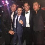 Kevin Connolly Instagram - #tbt Entourage Movie premiere with a couple of the fellas #theythenorth Sick Bow tie Upp Dog!!! @shaneobrien5 @supshall9 @jlupul Beverly Hills, California