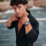 Kevin Dias Instagram - Thank you @hublot for welcoming me in the family 🩵✨ This night in the French Riviera felt like a dream. #Hublot #HublotLovesSummer 📸 @gabrieledimartino 🎥 @romainreglade 📍 @cap_estel Monte-Carlo, Monaco