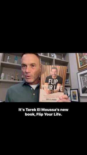 Kevin Harrington Instagram - Guys, ‘Flip Your Life’ on February 6th when you get a copy of @therealtarekelmoussa new book!! Tarek teaches us all how to find opportunity in distress—in Real Estate, Business, and Life. 🤩 He went all-in on this book!! Great job, Tarek!!