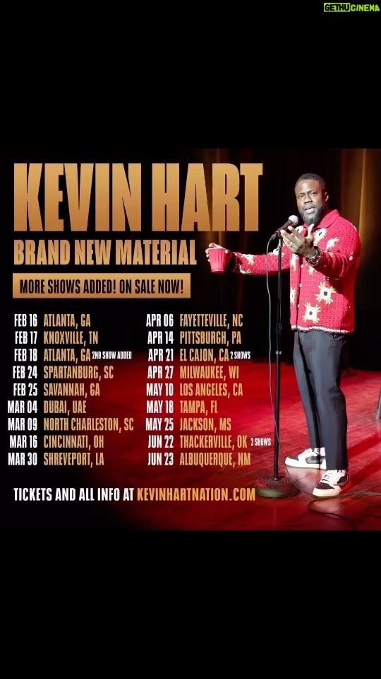 Kevin Hart Instagram - Tickets on sale now at www.kevinhartnation.com