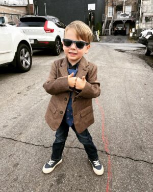 Kevin Patrick Egan Instagram - Lil bud dressed himself for the first time ever today. Top to bottom. There was no stopping him. Proud Dad 😂👏🏻