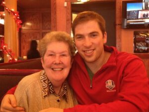 Kevin Patrick Egan Instagram - We’re saying goodbye to our sweet Maisie in Chicago. My beloved Grama. My friend. A classy lady that lived 90 years, and laughed and loved every step of the way. She had a way about her that was such a gift, because you always felt high on life after spending time with her. We lived together for a couple of months when I first moved to Chicago in 2009. Her love and encouragement absolutely kept me going at a time when I found it so difficult to find a TV job in America. I remember the smell of coffee and bacon was what I’d usually wake up to. And the laughs and chats watching David Letterman over a glass of vino was how we’d end our day. Maisie was a hallmark movie Grama. So warm, so generous, and always there for her family and friends. My Grampa Jack passed away 25 years ago, yet sometimes you’d think he was still there by the way Maisie spoke about him with her bright, infectious smile. Jack was the love of her life. I’d love to think they’re waltzing away on a dance floor upstairs right about now. You were a treasure, Grama. Love you ♥️