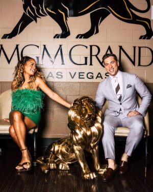 Kevin Patrick Egan Instagram - Winning in Vegas, alongside the champ @kaylabraxtonwwe and our personal security. He’ll mess you up 🦁👊🏼

If you get a chance, check out the @ryansatin ‘Out Of Character’ interview with Kayla, released earlier today. A cracking, insightful chat, with a top class person. Lucky to call you a colleague and friend. 

Thanks to the brilliant @richwadephoto for the snap 📸