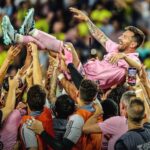 Kevin Patrick Egan Instagram - A night we’ll be talking about for decades to come. Simply unforgettable! This Leagues Cup tournament has been sensational, and in the end, Messi’s Miami wins it! The 🐐 is now officially the most decorated player of all time, with 44 titles! It’s impossible not to be so proud of everything our Apple TV & MLS team are doing in this first year ♥️ #LeaguesCup #MLS #LigaMX Nashville, Tennessee