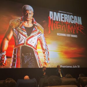 Kevin Patrick Egan Instagram - Brilliant night celebrating ‘American Nightmare: Becoming Cody Rhodes’. Full release is July 31 on @peacock. Cody’s some man for one man! Inspirational throughout, and I’d highly recommend it 👏🏻 Congrats, @americannightmarecody! #WWE #WWERAW #BecomingCodyRhodes #Peacock Atlanta, Georgia