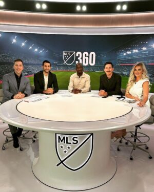 Kevin Patrick Egan Instagram - Lots to smile about, especially when I saw the last photo 😆♥️ Brilliant time in our Apple TV MLS studios with top people. Roll on Monday Night Raw from Jacksonville FL! Cheers folks x