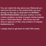 Khulu M. Skenjana Instagram - The 5th commandment states. Honour your father and mother, that your days may be long in the land YAHUAH your Elohim is giving you. i choose YAH over doctrines of men #Everyday