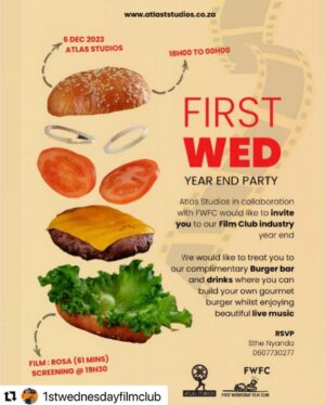 Khulu M. Skenjana Instagram - #Repost @1stwednesdayfilmclub with @use.repost
・・・
Let’s say goodbye to 2023 on a good note. Come celebrate with us on the 26th of December 2023 33 Frost Avenue,Braamfontein Werf, jhb 2000.