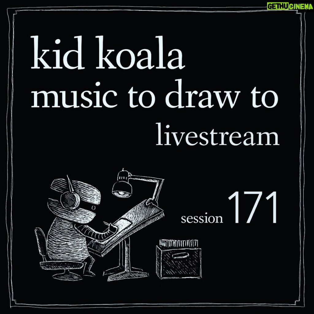 Kid Koala Instagram - crowdcast.io/c/musictodrawtosession171