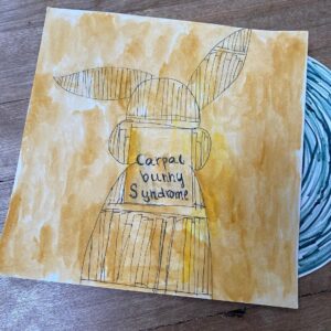 Kid Koala Instagram - my daughter made some variant album covers inspired by our pet rabbit. 🤣✨