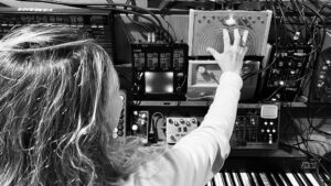 Kid Koala Instagram - My friend @dj_killajewel dropped by for a tour of the music to draw to livestream studio! She’ll be joining me on next Mondays (Dec 4) Session! Here she is getting acquainted with all the sound sculpting tools and noise gadgetry on the cyborg piano. 🎹🤖🎶