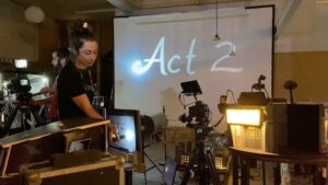 Kid Koala Instagram - We are at HQ doing light and camera checks for Nufonia rehearsals @nufonia_must_fall returns to the stage this year. 🎉 performance dates in select cities announcing soon! 
kidkoala.com/tour

#NufoniaMustFall