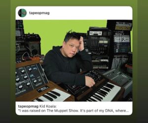 Kid Koala Instagram - Rad chat with @joelhamiltone who is an indisputable studio wizard. I remember I mostly wanted to talk to him about how he mixed my favorite Sparklehorse albums and how/what he did there!! But we nerd out about studio processes and mics, compressors, vinyl cutting, @nmc_canada synth museum, #CreaturesOfTheLateAfternoon and @officialdeltron 
read now at @tapeopmag